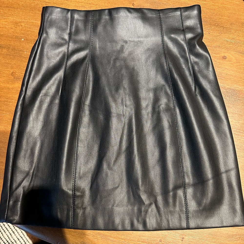 Zara Faux Leather Mini Skirt
